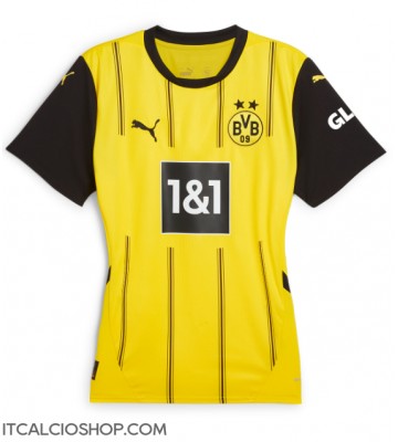 Borussia Dortmund Prima Maglia Femmina 2024-25 Manica Corta